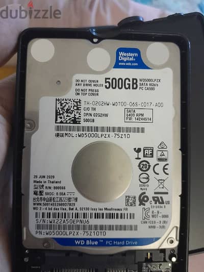 hard disk western 500 hdd