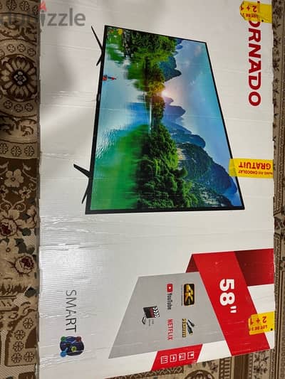 TORNADO 4K Smart LED TV 58 Inch Built-in Receiver 58US9500E