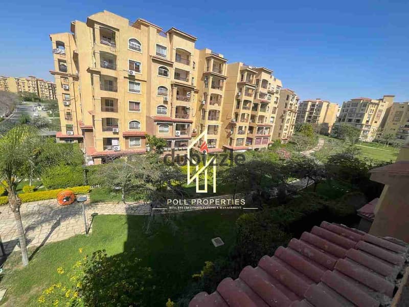 For sale in Madinaty, an apartment of 211 square meters, a repeated floor, with a garden view and a clear sea view B1 0