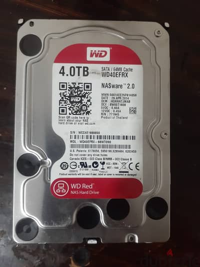 ويستن ديجيتال الأحمر western digital red