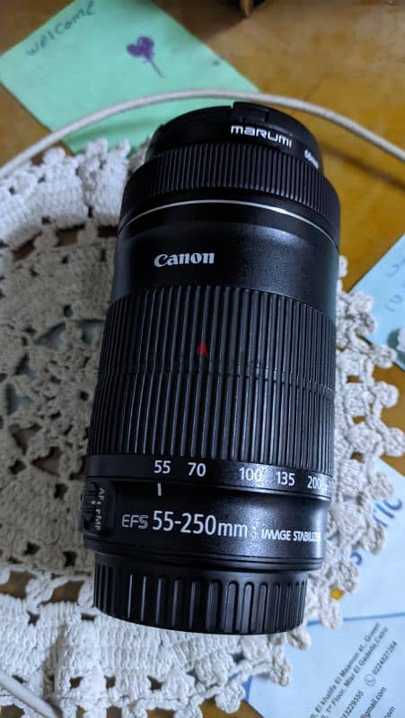 canon lens 55-250mm -عدسة كانون ٥٥-٢٥٠مم 1