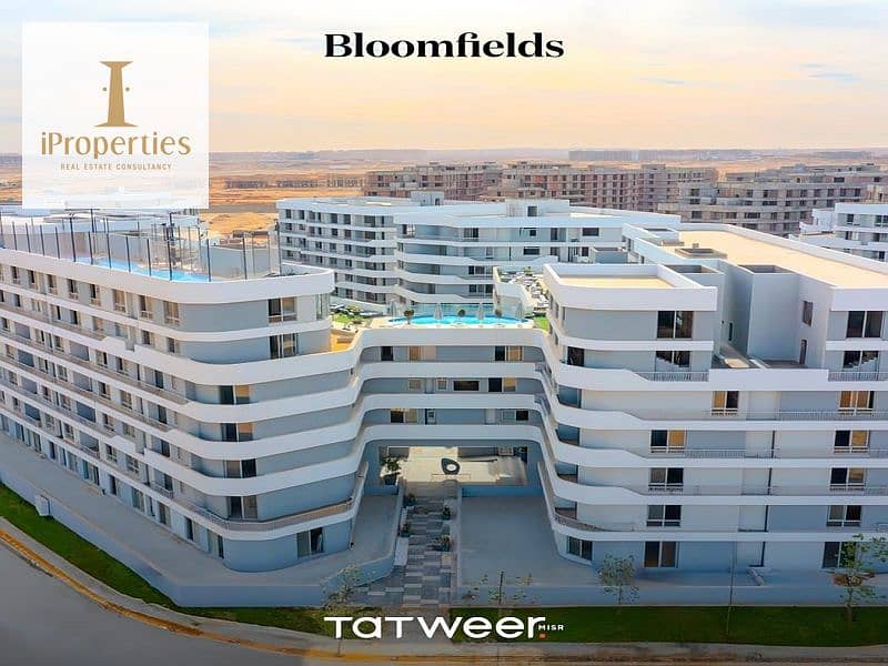 STUDIO WITH 5%downpayment and installments up to 10 years in bloom fields by tatweer misr 0