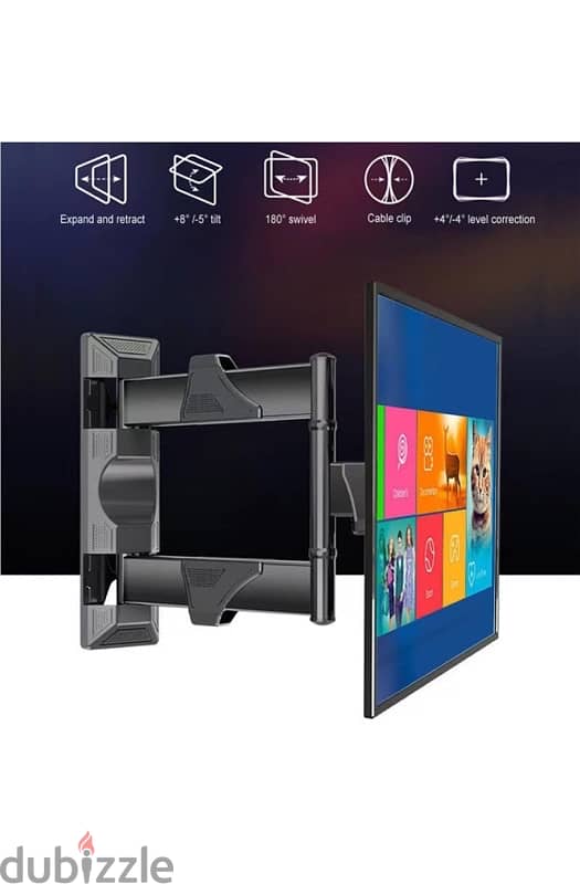 NB North Bayou Full Motion TV Wall Mount for Most 32-55 ,حامل تلفزيون 0