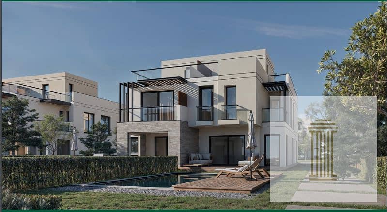 Villa for sale, 215 m, in installments over 10 years, at the first offering price, a compound of villas only 0