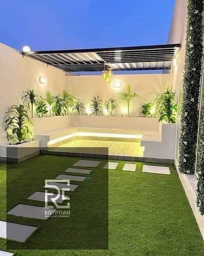 Villa for sale in Sarai Compound on the Suez Road, adjacent to Madinaty in New Cairo.