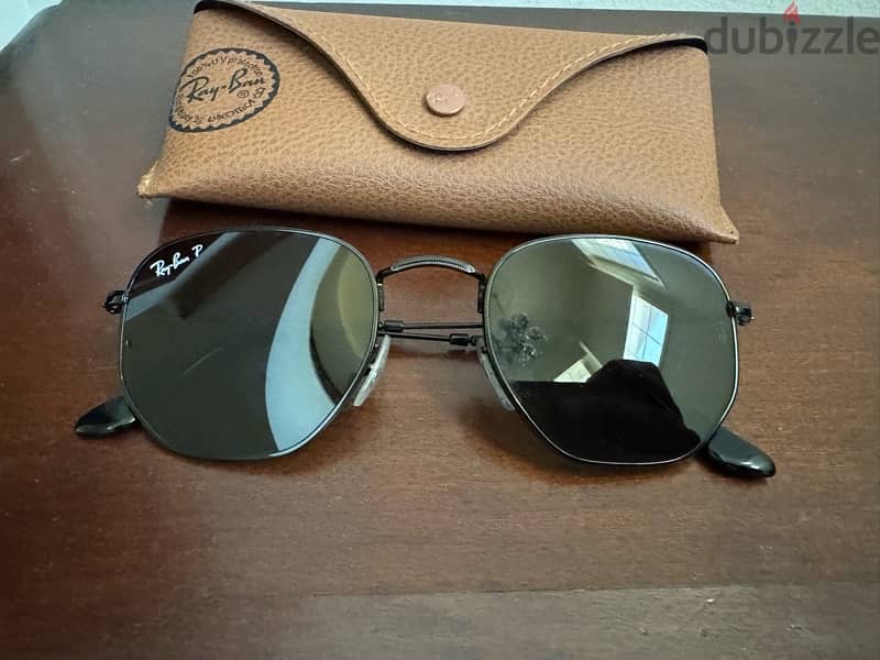 Ray Ban Hexagonal Flat Lenses Sunglasses 0