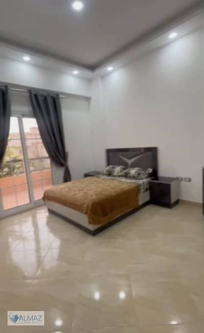 Furnished studio for rent in Al Narges 3 Villas in Fifth Settlement