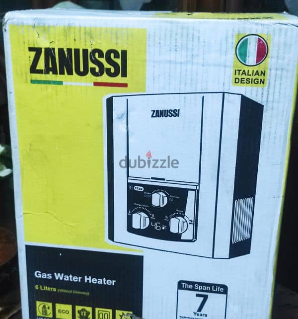 Zanussi Gas water heater 6L سخان غاز زانوسى 2