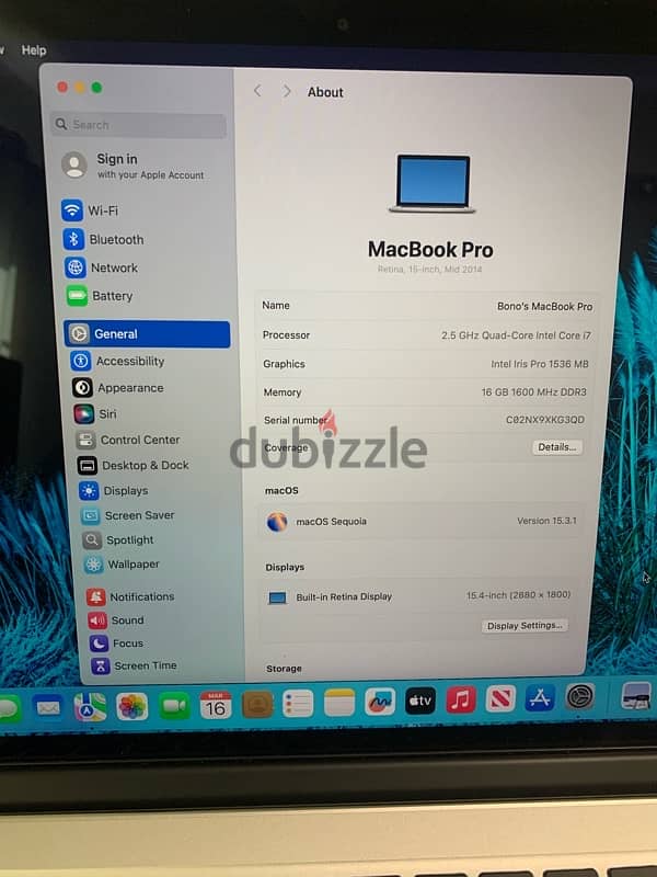 MacBook Pro 15” mid2014 3