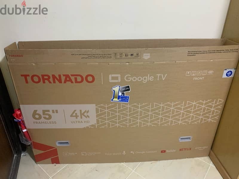 Tornado 65 inch Smart 4k frameless 1