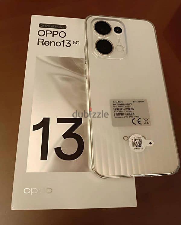 oppo reno 13 5g , 256g , 12 ram , White , local Warranty and fatora 0