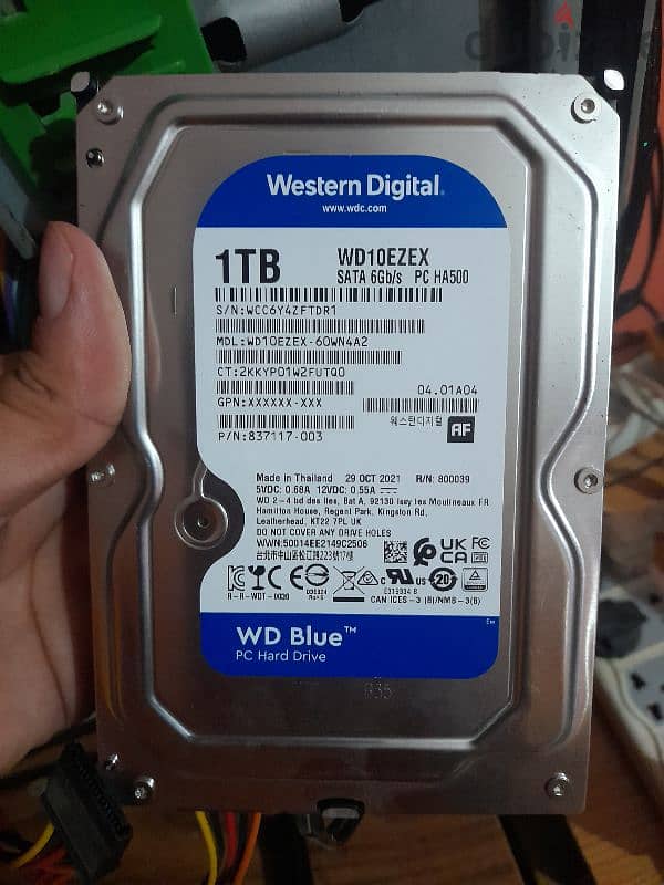 Hard 1Tb Blue And Green 0