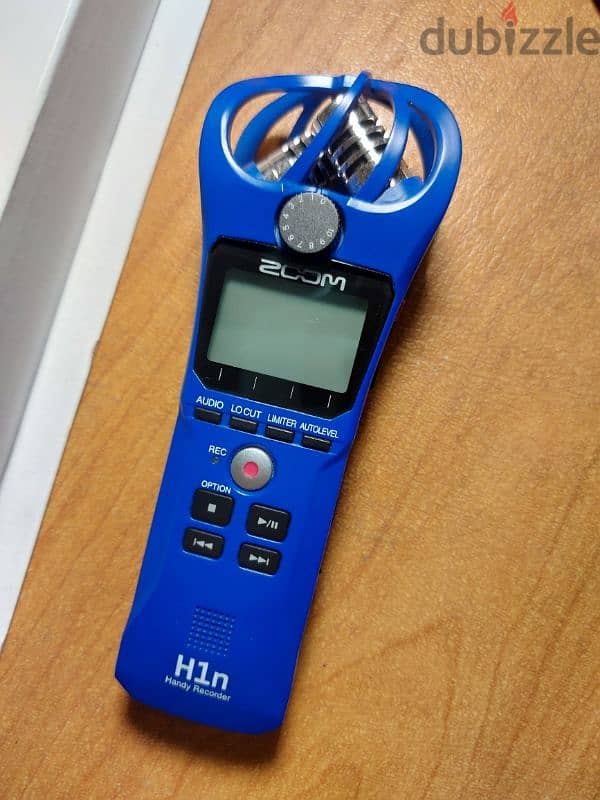 Zoom H1n recorder blue 2