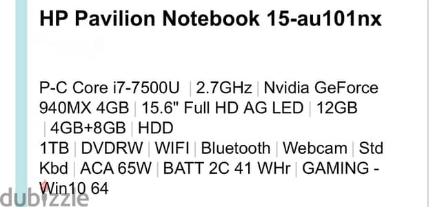 HP pavilion Notebook 15