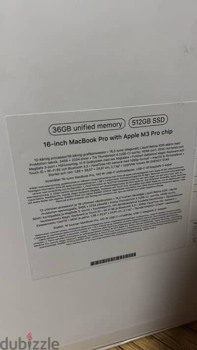 macbook pro m3pro 16 inch 36gb