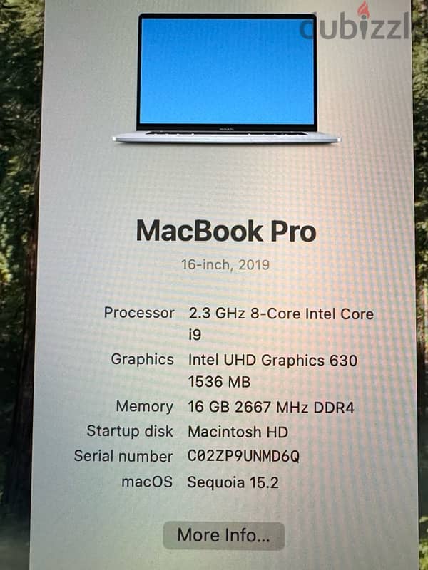 MacBook Pro 2019 i9 16 inch Silver 4