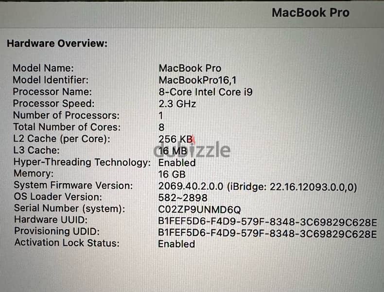 MacBook Pro 2019 i9 16 inch Silver 9