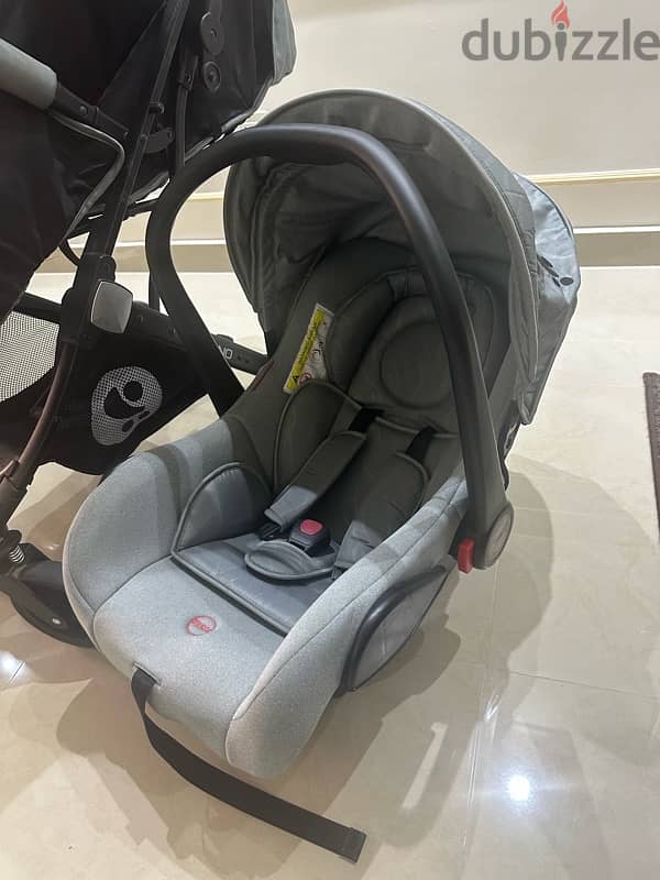 Stroller & car seat سترولر وكارسيت 8