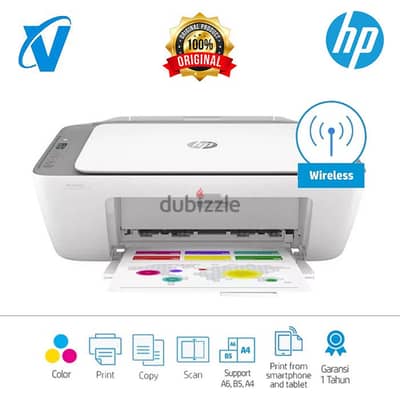 HP DeskJet 2700 All-in-One Printer للبيع كالجديدة ومعها حبارتان