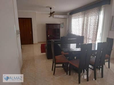 Fully furnished and air-conditioned apartment for rent in Rehab City, Block 70 Direct view of Mohamed Naguib Axis