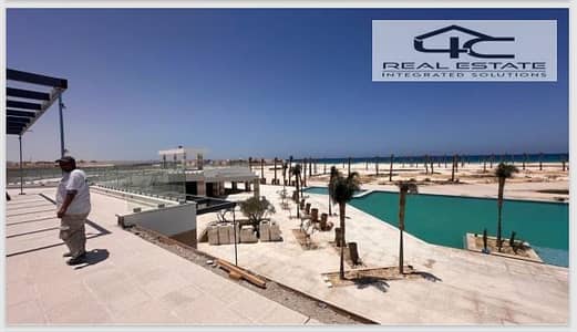 Lowest down payment for chalet 2 bedrooms view lagoon with possability of installments in seashore hyde park north coast