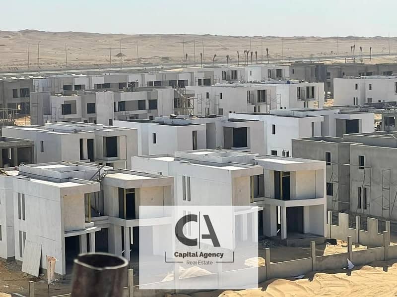 0% down payment, 12-year installments with Palm Hills, apartment for sale in the heart of October in Badya Compound | Landscape view * Badya * 0