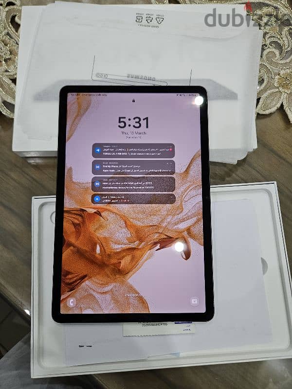 Samsung Tab S8 5G 128/8 سامسونج تاب اس ٧ 5