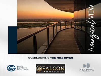 With 360ْ  On The Nile And Hilton Management Apartment 430m Fully Finished For Sale In Towers Maadi