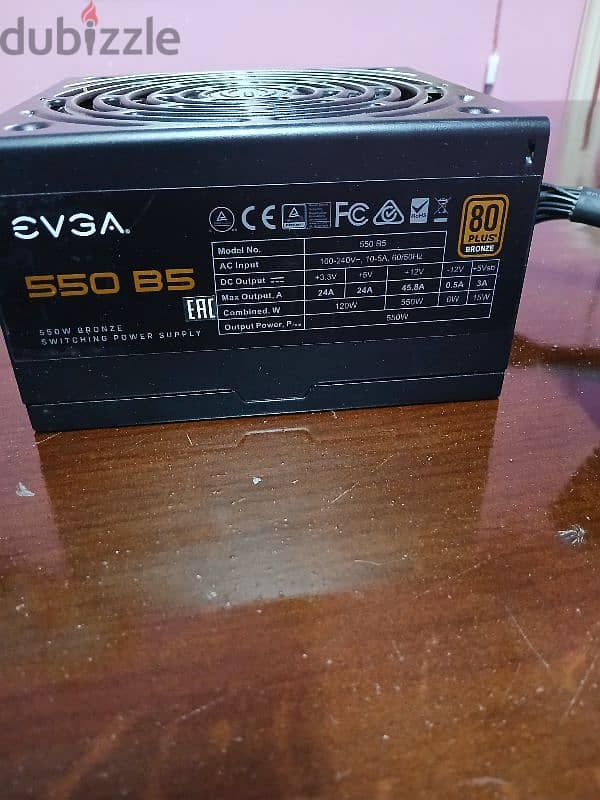 Power supply &computer accessories. EVGA 550 B5 80 plus Bronze 550 wat 4