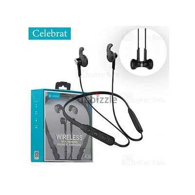 Celebrat Magnetic Wireless. Headset Bluetooth Neckband