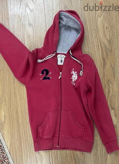 U. S Polo zip up hoodie