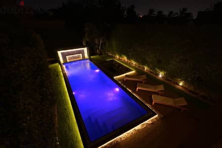 luxury 4BR/villa w/pool and waterfall in New Cairo