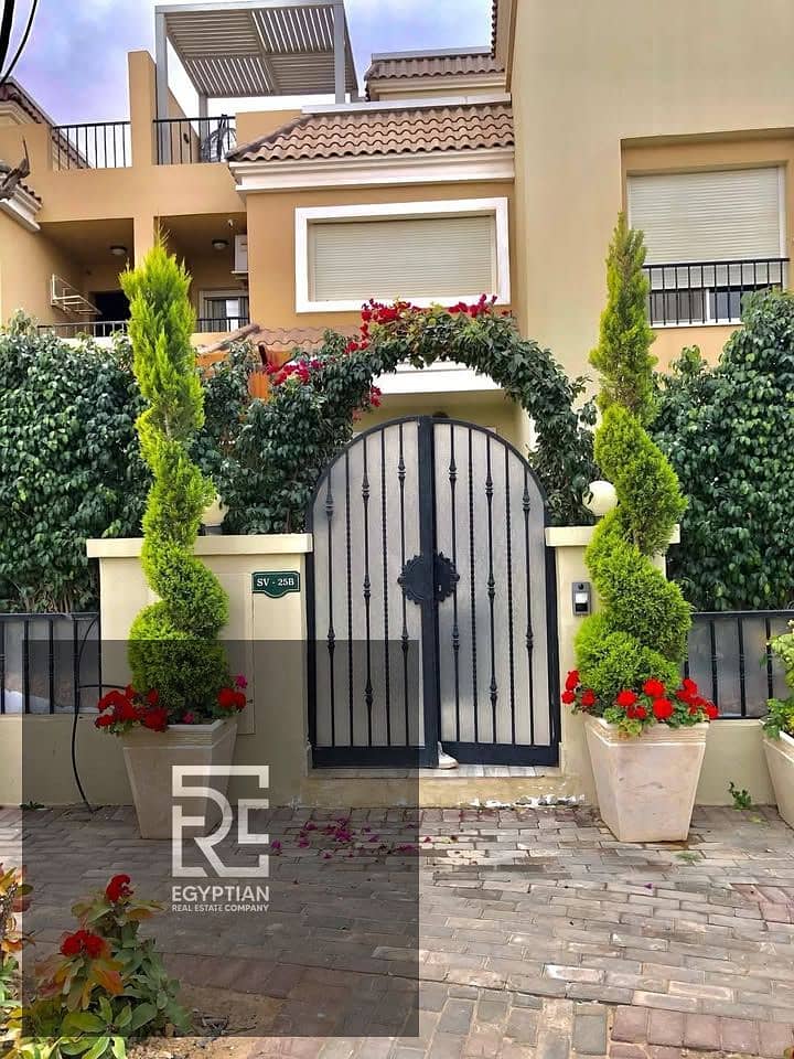 S Villa for sale over 12 years in the Fifth Settlement next to Madinaty in Sarai New Cairo Compound, with a sea view for all rooms and a huge discount 0