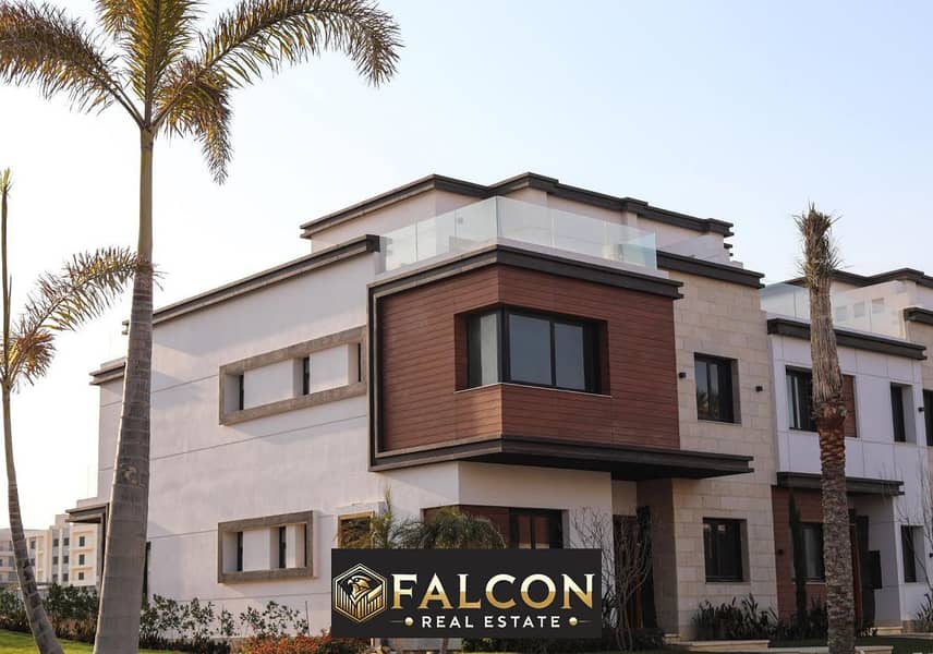 Twin house for sale in a prime location in the Fifth Settlement, Azzar Compound, New Cairo, near Cairo Airport and next to Palm Hills New Cairo. 0