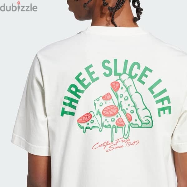 The Original Unisex Adidas Lounge Pizza Tee 3