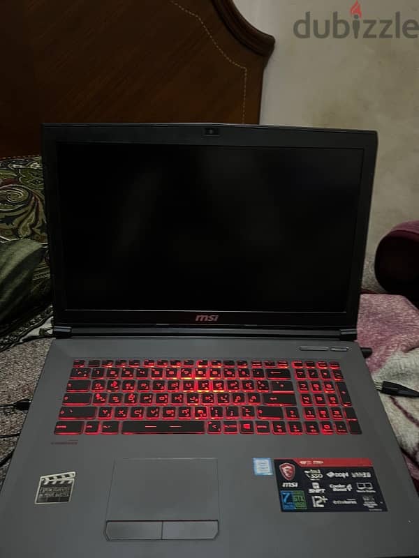 للبيع msi جيمينج لابتوب حالته ممتازه 11