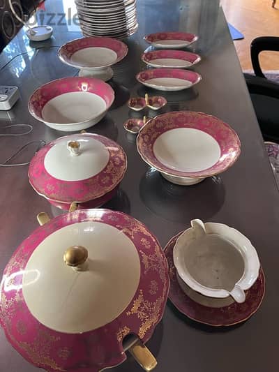 Bohemia porcelain set    طقم بوهيميا انتيك