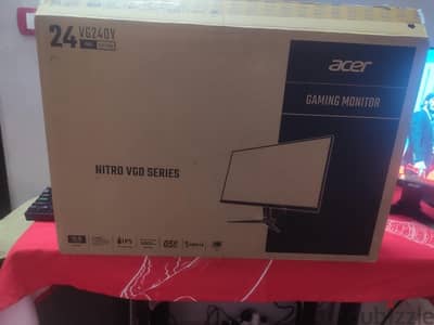 سلام عليكم الشاشه للبيع Acer Nitro VG240YSBMIIPX 24 Inch IPS 165Hz 0.5