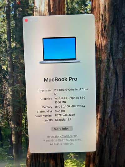 Macbook Pro i7 - 2019 / "15