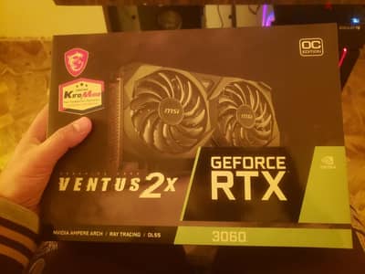 RTX 3060 12G Ventus 2X جديد