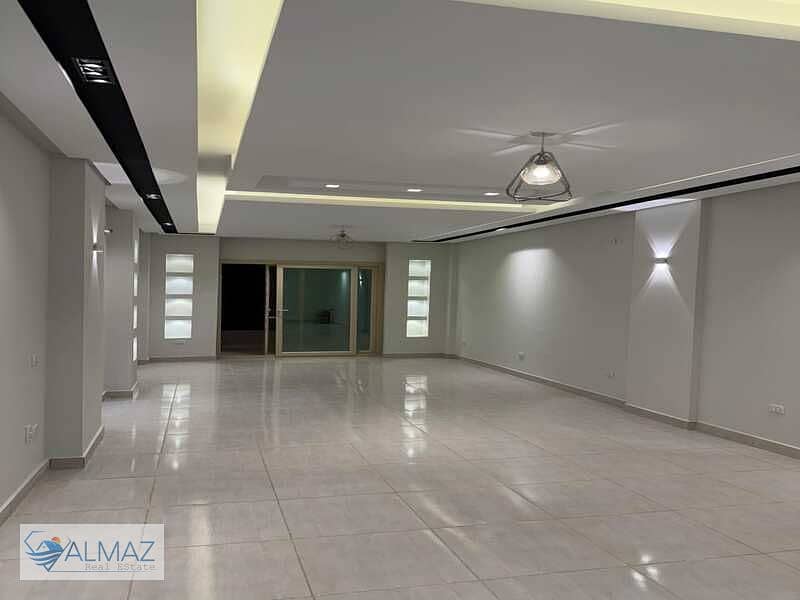 First floor apartment with a garden view for rent in Al Banfsag Buildings First Settlement 0