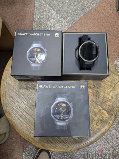 Huawei Watch GT 5 Pro Black جديد متبرشم