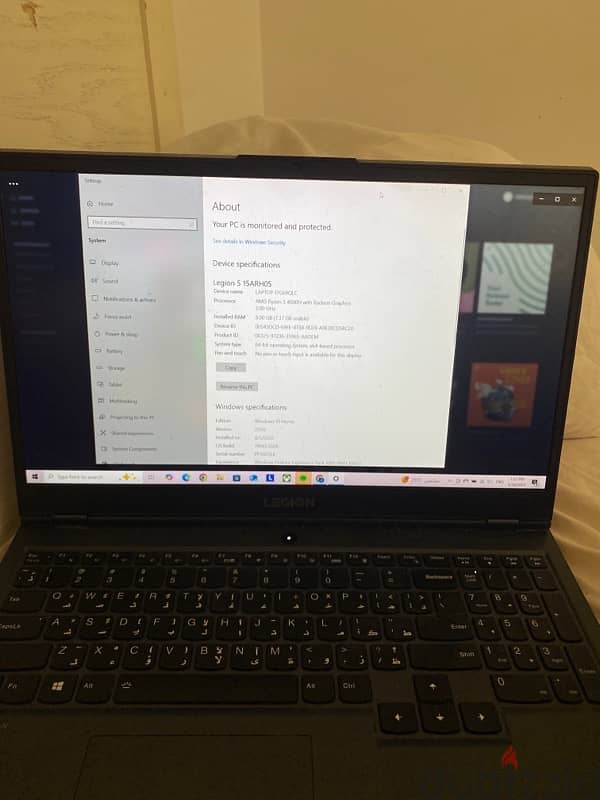 lenovo legion 5 AMD Ryzen 5 256 ssd 1tb hdd like new 1