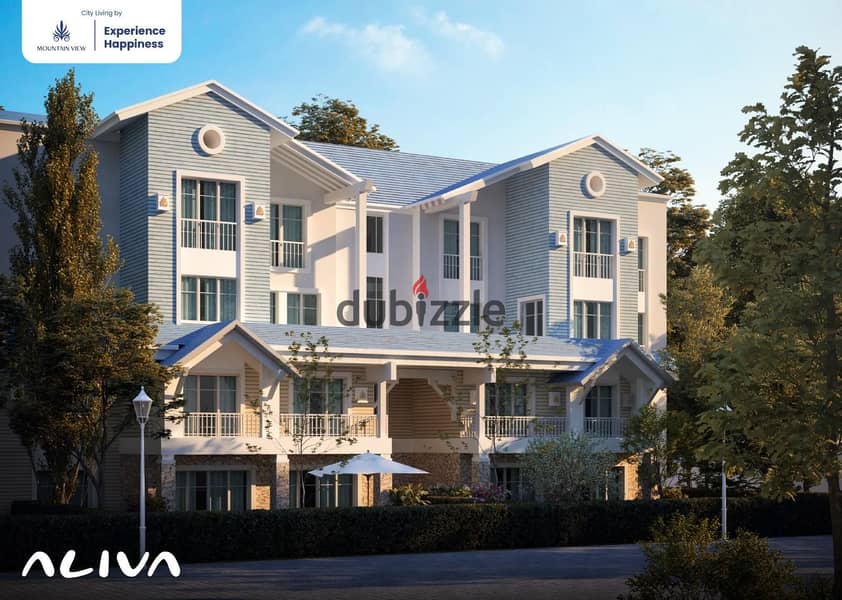 Lowest Price Apartment for sale Very Prime Location in River Park Aliva Mountain view Mostakbal resale in installmentss 0