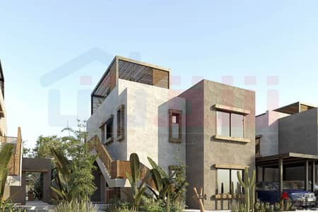 Corner Townhouse Villa for Sale 170m Ras El Hekma - Jefaira (First Row on the Lagoon - Prime Location)