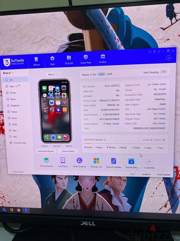 iPhone 11 Pro zero scratch 256g 6