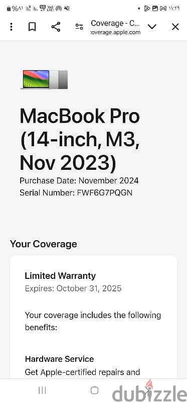 MacBook pro m3 8 ram 512 0