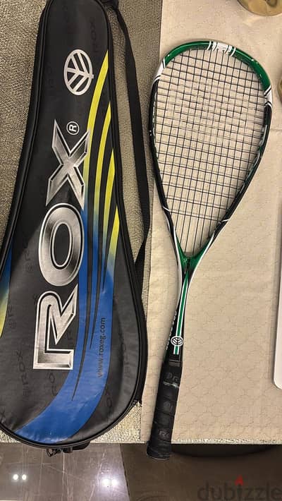 Original ROX squash racket in a perfect condition with its cover. PRIC