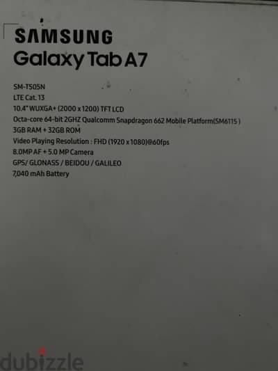 Samsung Tab A7