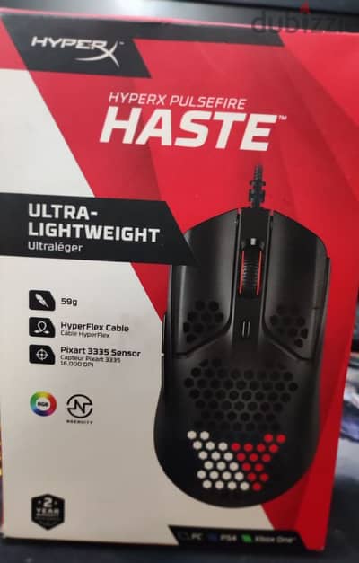 HyperX HMSH1-A-BK/G Pulsefire Haste Gaming mouse